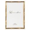 Lawrence 712246 4-Inch W x 6-Inch H Gold Metal Picture Frame with Bamboo Design view 1