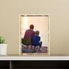 Lawrence Frames 5" W x 7" H Gold Metal Picture Frame with Bamboo Design (712257) view 2