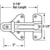 Prime-Line U 11315 Swing Bar Door Guard With High Security Auxiliary Lock, Brass Finish (Single Pack) view 2