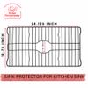 Better Houseware Sink Protectors for Kitchen Sink, Protective Metal Grid, 24.125x12.75x1 inches, Black Kitchen Sink Mat to Shield Sink Base from Scratches, Rust-Resistant Coating, XL view 3