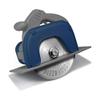 Genuine Fred PIZZA BOSS 3000, Circular Saw Stainless Steel Pizza Wheel, Great Gift for Guys and Pizza Lovers, Easy to Clean with Removable Shield - White Elephant Gift - Fun Kitchen Gadget view 1