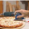 Genuine Fred PIZZA BOSS 3000, Circular Saw Stainless Steel Pizza Wheel, Great Gift for Guys and Pizza Lovers, Easy to Clean with Removable Shield - White Elephant Gift - Fun Kitchen Gadget view 2