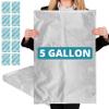 Dry-Packs 10 5 Gallon Mylar Bags with Oxygen Absorbers for Food Storage, 2000cc Oxygen Absorber, Long Term Food Storage Solution, Durable and Reliable Mylar Bags, 20"x30" Silver view 1