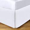 Space Maker Extra-Long 21" Drop Length Bed Skirt, Queen, White view 1