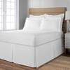 Space Maker Extra-Long 21" Drop Length Bed Skirt, Queen, White view 2