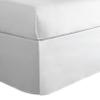 Todays Home Classic Tailored Bed Skirt Dust Ruffle, Cotton Blend Design, 14" Drop Length, King, White view 1