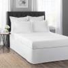 Todays Home Classic Tailored Bed Skirt Dust Ruffle, Cotton Blend Design, 14" Drop Length, King, White view 2