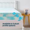 Linenspa 3 Inch Swirl Gel Memory Foam Mattress Topper, Full Size  Cooling Gel Infused, Ventilation Holes  Pressure Relieving Bed Topper  CertiPUR Certified view 4