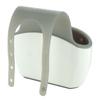 Casabella Sink Sider Faucet Caddy Sponge Holder,White & Grey view 4