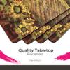 Pimpernel Tuscany Collection Placemat Set  (15.7" x 11.7") Cork-Backed Table Mats with Exclusive Art Print, Heat Safe & Stain Guard, Stylish Decorative Dining Mats for Entertaining & Everyday Use view 2