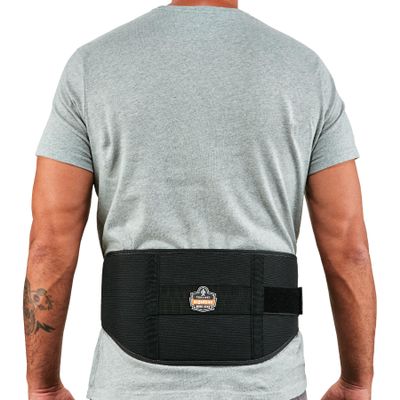Ergodyne ProFlex 1500 Weight Lifters Style Back Support Belt, X-Large, Black
