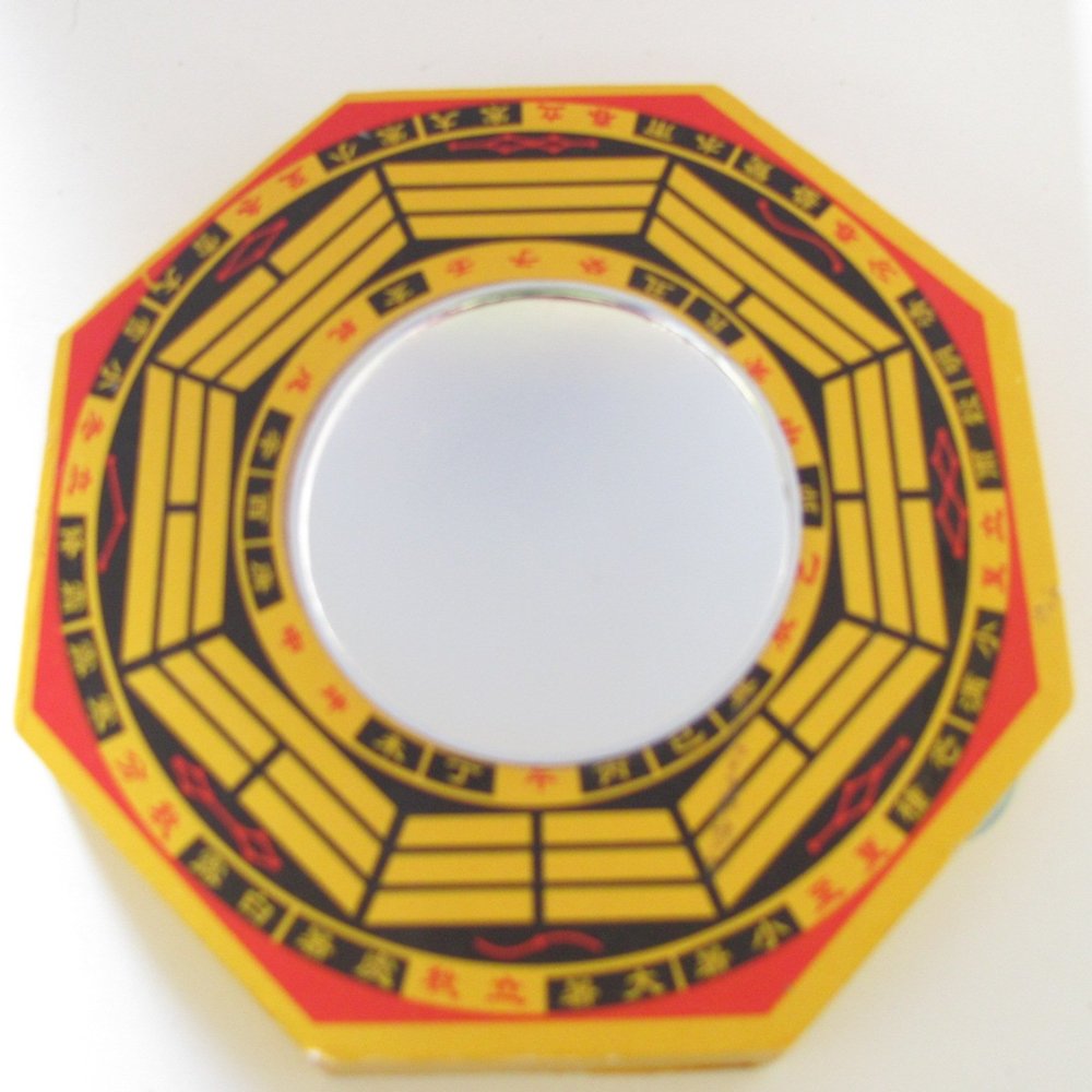 6" Concave Feng Shui Trigram Mirror for Protection and Good Luck Bagua Mirror 