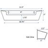 Sink Front Tip-Out Tray (11-3/4"" Tray Only, White) view 2
