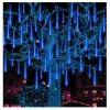 BlueFire Meteor Shower Lights, 540 LED 10-Tube 19.7" Waterproof Falling Rain Christmas Lights, Outdoor Icicle String Lights for Tree, Yard, Patio, Roof, Porch, Holiday Party Decoration (Blue) view 2