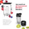 Blendtec 90 oz WildSide Jar, Commercial Grade - Five-Sided Replacement Blender Jar - Compatible with Blendtec Blenders - 36 oz Blending Capacity - Clear view 3