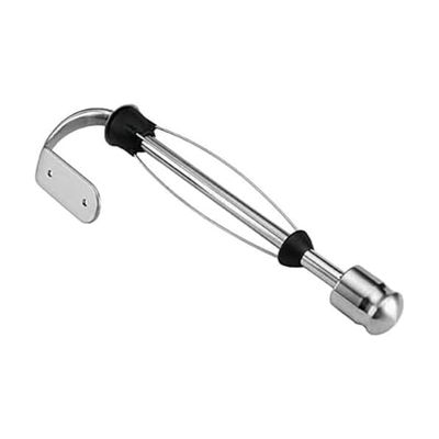 Kamenstein Perfect Tear Wall Mount Paper Towel Holder, Patented Design for One-Handed Use, Rounded Finial, 14-Inch, Brushed Silver Metal Finish