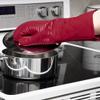 All-Clad Silicone Oven Mitts: Heat Resistant up to 500 Degrees - 100% Cotton & Silicone, 14"x7" Oven Mitt for Kitchen and Barbeque, 2-Pack, Chili view 2