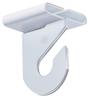 GlossyEnd Pack of 50 Pairs - High Strength Aluminum Two Piece Ceiling Hooks for Drop-Ceiling T-Bars, 50 Right and 50 Left, White Enamel Finish, Holds up to 15 lbs. 1" W x 1 "H view 1