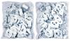 GlossyEnd Pack of 50 Pairs - High Strength Aluminum Two Piece Ceiling Hooks for Drop-Ceiling T-Bars, 50 Right and 50 Left, White Enamel Finish, Holds up to 15 lbs. 1" W x 1 "H view 2