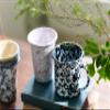 Crow Canyon Home Enamelware Mug, 12 ounce, Black/White Splatter (Single) view 2