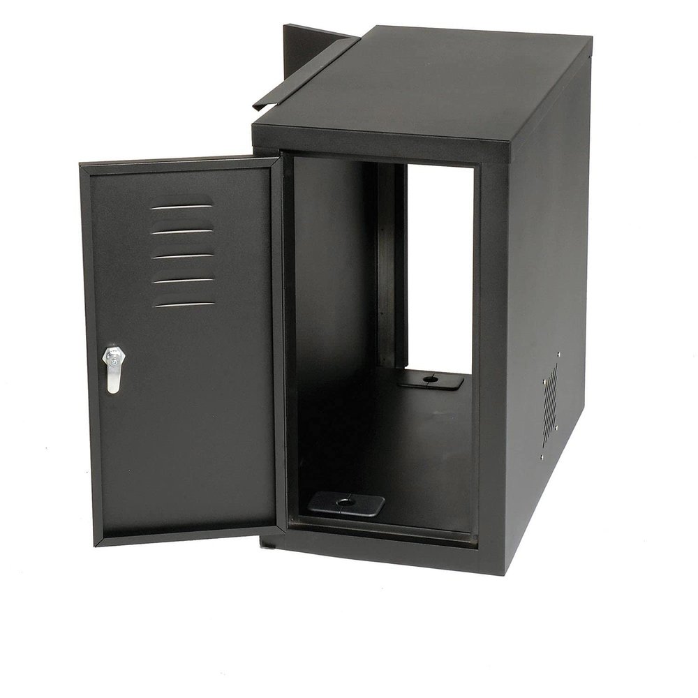 Global Industrial Computer Cabinet Side Car, Black, 12-1/8"W x 22-1/2"D x 21-1/2"H