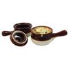 R&M International Traditional Style Ceramic 15-Ounce French Onion Soup Crocks, Polished, Set of 2 view 4