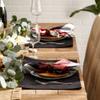 DII Basic Everyday Ribbed Tabletop 100% Cotton, Placemat Set, 13x19, Black, 6 Piece view 3