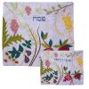 Raw Silk Applique'd Matzah Cover and Optional Afikoman Cover - CAT# MAS-27 view 1