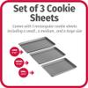 GoodCook Everyday Nonstick Carbon Steel Baking Sheet Set, 3 Pack  Small 13 x 9, Medium 15 x 10, Large 17 x 11  Carbon Steel Cooking Pans, Cookie Sheet Bakeware Set view 2