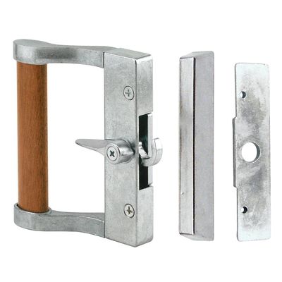 Prime-Line C 1023 Gray Finish Sliding Door Handle Set, for Fullview Doors (Single Pack)
