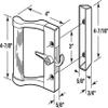Prime-Line C 1023 Gray Finish Sliding Door Handle Set, for Fullview Doors (Single Pack) view 2