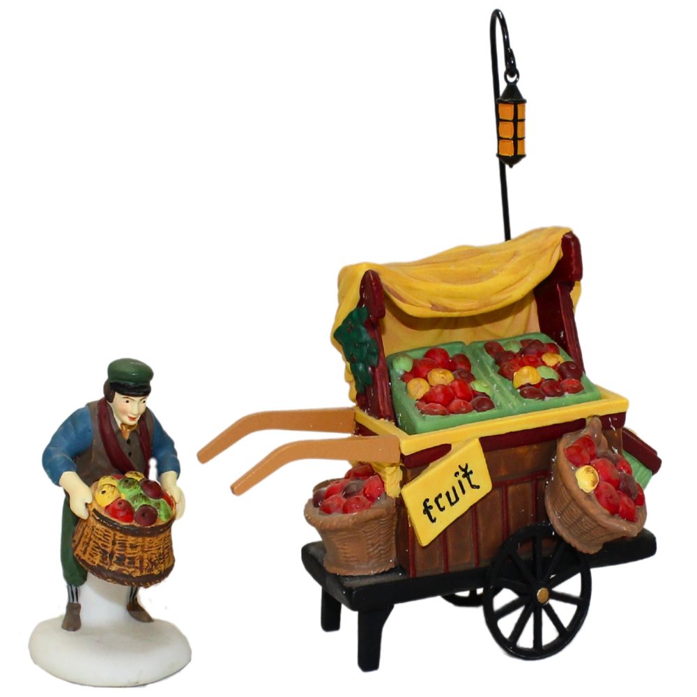 Heritage Village Collection Chelsea Market Fruit Monger & Cart by Department 56