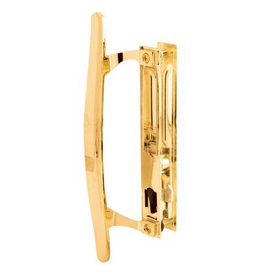 Prime-Line Products C 1159 Sliding Door Handle Set, Brass Plated