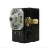 Pressure switch for air compressor made by Furnas / Hubbell 69JF7LY 95-125 single port w/ unloader & on/off lever view 3