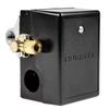 Pressure switch for air compressor made by Furnas / Hubbell 69JF9LY2C 140-175 Four port w/ unloader & on/off lever view 1