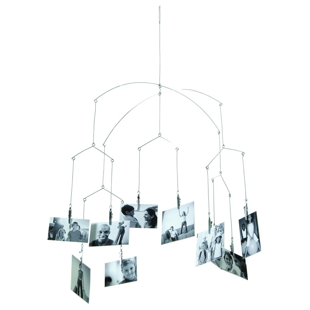 Kikkerland Hanging Photo Display  Picture Collage for Bedroom Decor & Wall Art  Customizable Gift