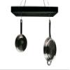 Fox Run Kitchen Pot Hanging Rack, Rectangular Rack with Chains and 6 Hooks view 1
