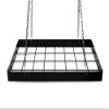 Fox Run Kitchen Pot Hanging Rack, Rectangular Rack with Chains and 6 Hooks view 4