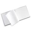 Pentalic - 7"x 7" Double Wirebound Sketchbook, 80 Sheets, Black view 2
