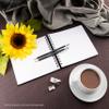 Pentalic - 7"x 7" Double Wirebound Sketchbook, 80 Sheets, Black view 3