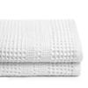 GILDEN TREE Waffle Towels for Bathroom, 100% Cotton Quick Dry Towel, Waffle Bath Towels Large, Absorbent Lightweight Travel Towel, Bath Towels Set of 2, Classic Style (White) view 1