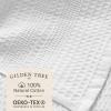 GILDEN TREE Waffle Towels for Bathroom, 100% Cotton Quick Dry Towel, Waffle Bath Towels Large, Absorbent Lightweight Travel Towel, Bath Towels Set of 2, Classic Style (White) view 2