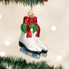 Old World Christmas Holiday Skates Glass Blown Ornament for Christmas Tree, Handcrafted Holiday Decoration, Sport Collection view 2