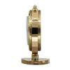 Seiko QHG106GLH Brass Globe Non Ticking Desk and Table Clock with 24 Time Zones, Gold, 5 x 4 Inches view 2