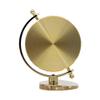 Seiko QHG106GLH Brass Globe Non Ticking Desk and Table Clock with 24 Time Zones, Gold, 5 x 4 Inches view 3
