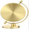 Seiko QHG106GLH Brass Globe Non Ticking Desk and Table Clock with 24 Time Zones, Gold, 5 x 4 Inches view 4