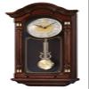Seiko QXH004BLH Oak Wood Pendulum Wall Clock with Chimes, Dark Brown, 28 x 12.5 x 6 Inches view 1