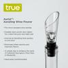 True Aerial Wine Aerator Pourer Spout for Standard Red Wine Bottles, Durable Clear Acrylic and Rubber, Drip Free Pour and Tight Seal, Gifts for Women, Kitchen & Home Bar Accessories, Set of 1 view 2