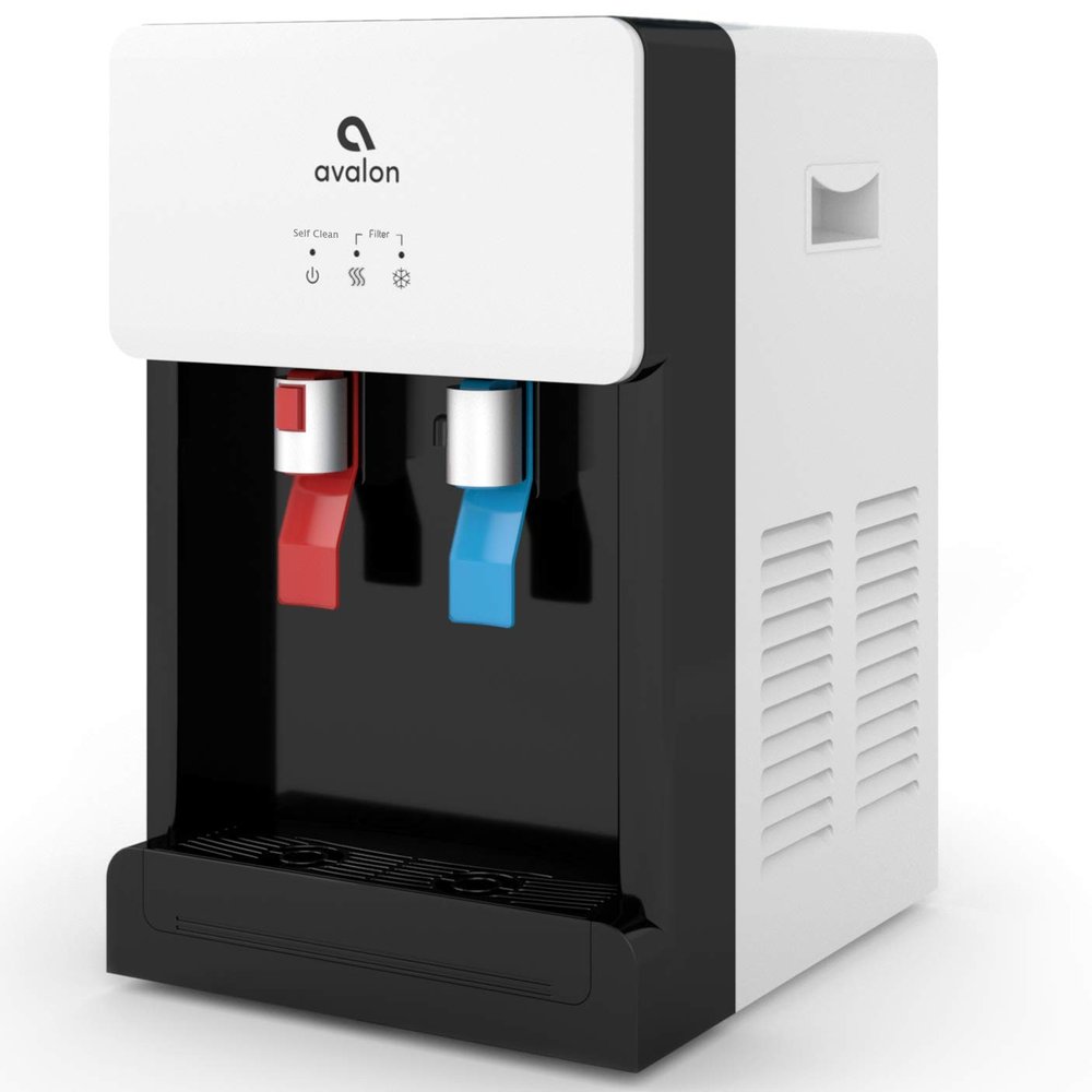 Avalon A8CTBOTTLELESSWHT Countertop Self Cleaning Touchless Bottleless Cooler Dispenser Hot & Cold Water, NSF Certified Filter, UL/Energy Star, White