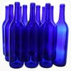 750 ml Cobalt Blue Glass Claret/Bordeaux Bottles, 12 per case view 2